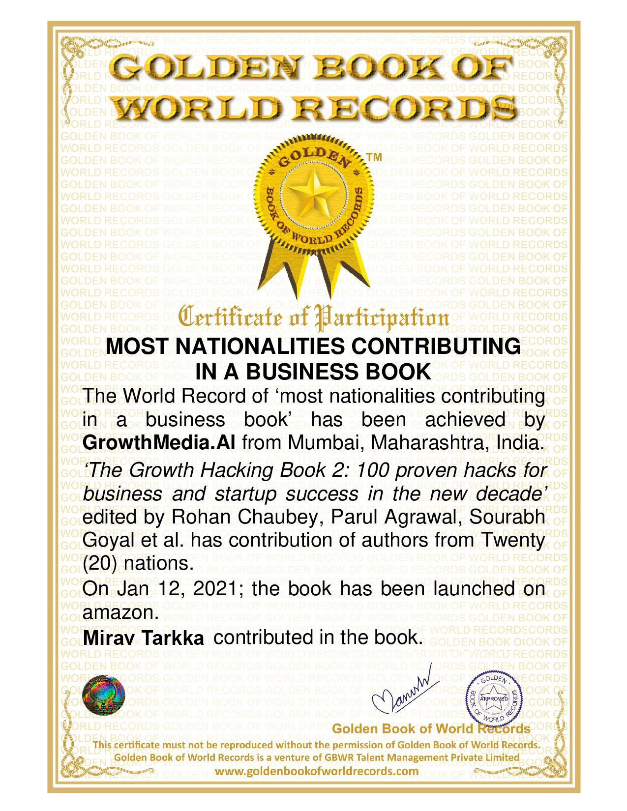 Certificate of Achievement